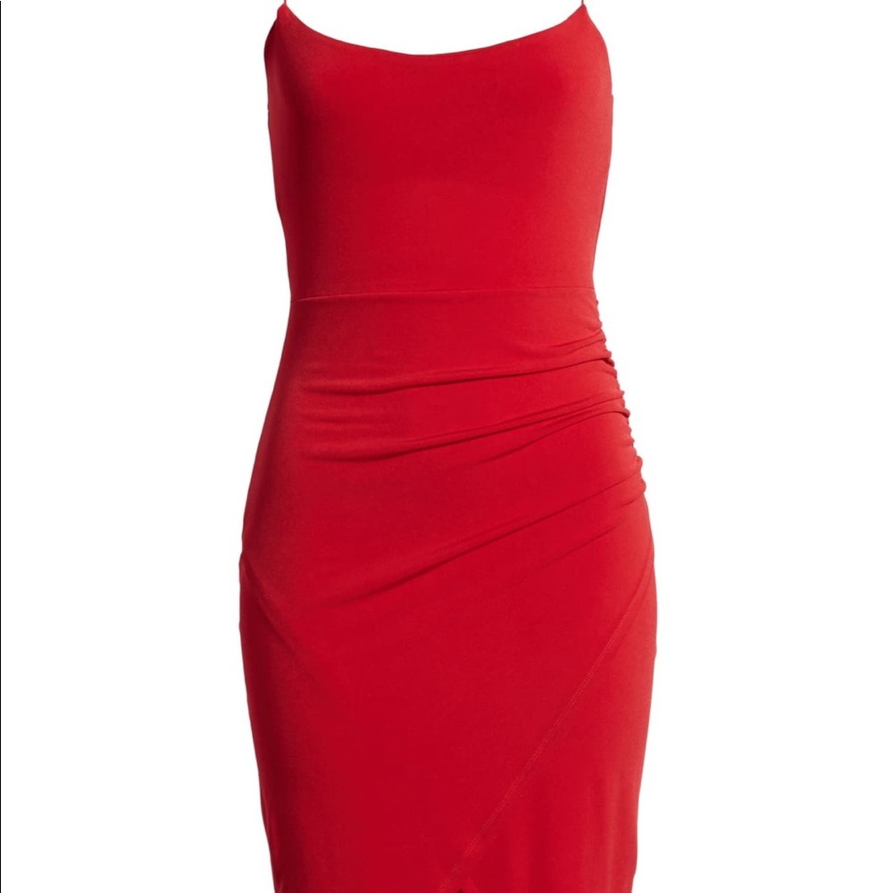 💋Leith Spaghetti Strap Ruched Dress - Picture 3 of 6